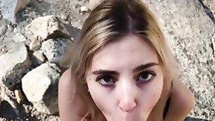 Beauty Babe Loves Sucking A Hard Dick In Nature