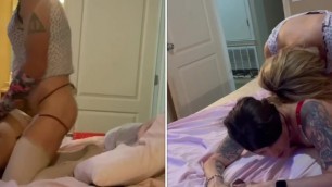 Stepsis Catches Me Playing With Myself and Gives Me a Hard Fuck