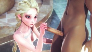 Frozen - Elsa Gets Fucked and Creampied - 3d Porn